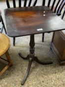 19th Century mahogany wine table on tripod base