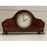 Edwardian mahogany cased mantel clock