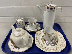 Mixed Lot: Continental coffee wares and other items
