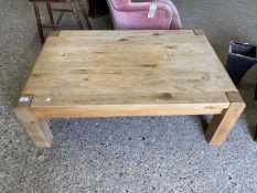 Modern oak coffee table