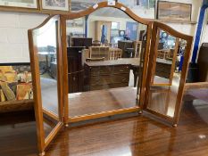 20th Century folding triple dressing table mirror