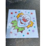 ACRYLIC PICTURE OF A CLOWN