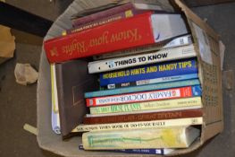 Quantity of assorted books to include household management, arts reference and others
