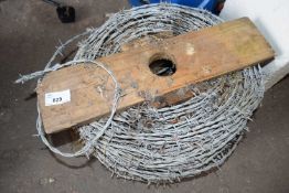 Roll of barbed wire