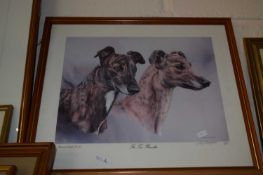 The Two Brindles limited edition print, signed by Vic Granger edition 239 of 600, framed and glazed