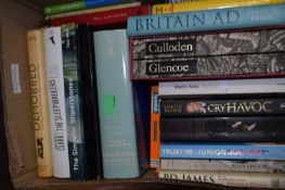 Quantity of books to include Glencoe and Culloden by John Prebble Folio Society boxed edition