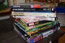 A mixed lot of various Star Wars books, guides and activity packs