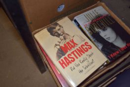 Box of assorted biographies and others