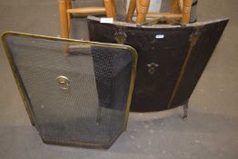 A spark guard and a fire screen (2)
