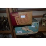 Morphy Richards vintage hairdryer, boxed together with a Prestige egg beater, boxed