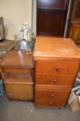 Two mid Century bedside cabinets