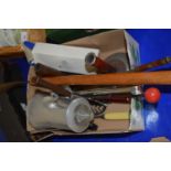 Assortment of kitchenalia to include coffee pot, utensils etc