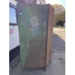 Large metal ventilated storage cabinet with single door