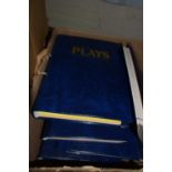 Quantity of binders to include plays international and other magazines of drama interest