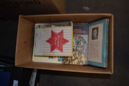 Box of assorted books to include Pelican paper backs and others