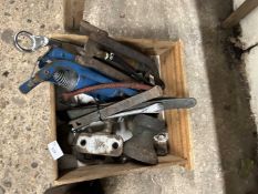 Mixed lot to include various foot pumps, spanners etc
