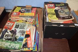Two boxes of The Car Mechanics magazine of various dates