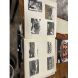 Folder containing a large quantity of vintage motoring photographs