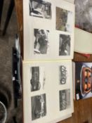 Folder containing a large quantity of vintage motoring photographs