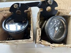 Pair of gauges for a Yamaha motorcycle Part No: 27883540/02 and 2788357040 together with mounting