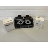 Pair of cylinder heads and pistons, part no for cylinder head 278/11321/01, piston 9999/00697