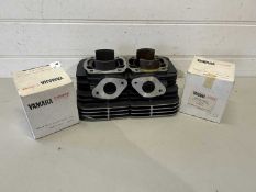Pair of cylinder heads and pistons, part no for cylinder head 278/11321/01, piston 9999/00697