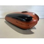 Fuel tank for Yamaha R5 motorcycle, orange and black