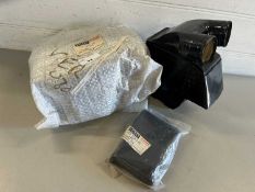 Two air filter boxes and one cap Part Nos: 278/14411/10 and 278144/12/10