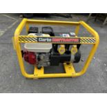 Clark contractor 240/110 v petrol generator – as new