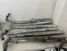 Quantity of used motorcycle exhausts for Yamaha RD motorcycle