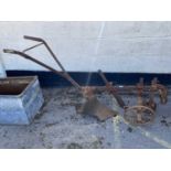 Vintage single furrow pony plough