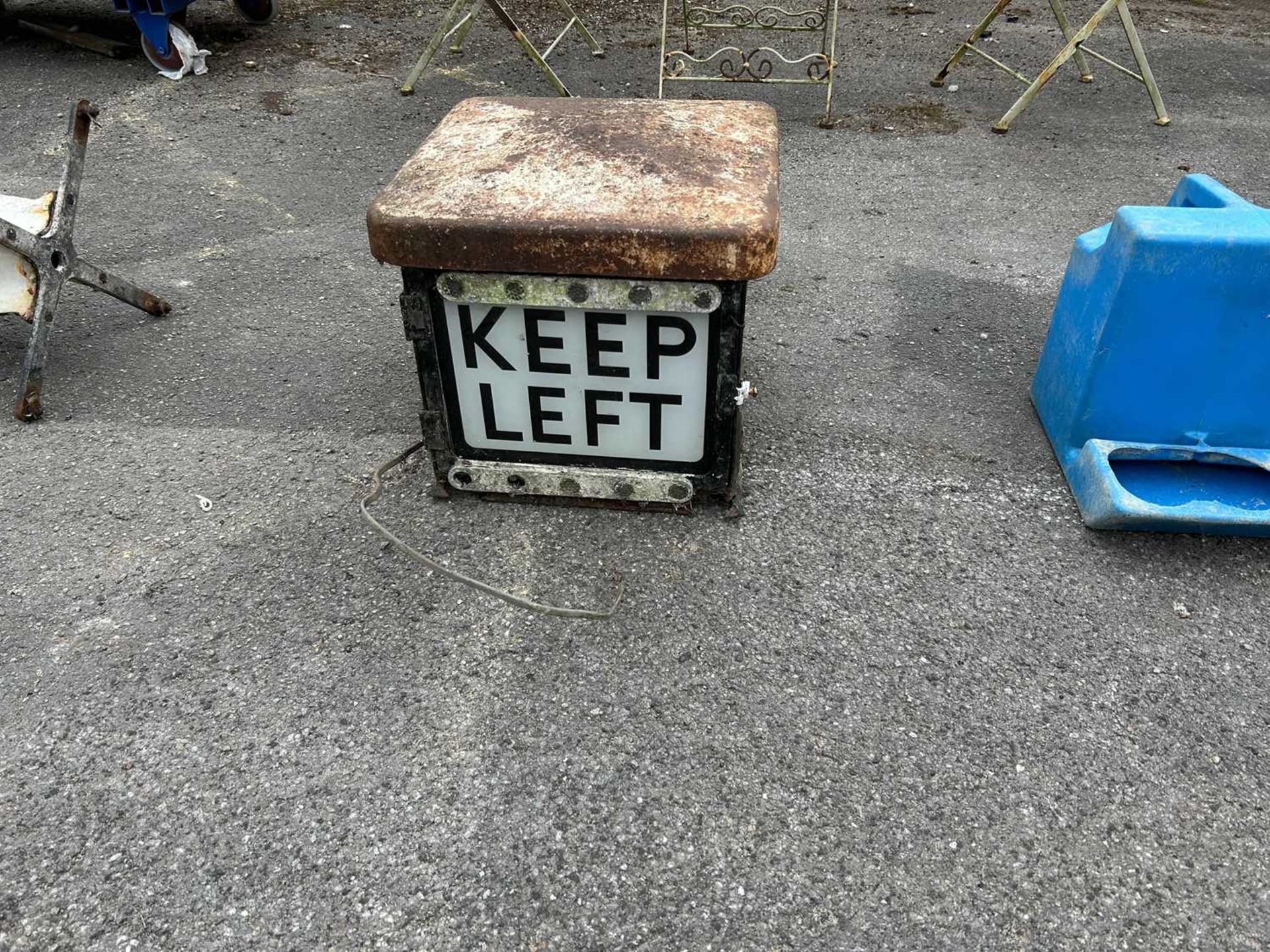 Keep left sign