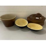 Collection of Denby and other kitchen dishes