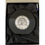 Dartington Crystal mantel clock