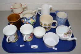 Various assorted mugs and other items