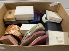 Box of various mixed costume jewellery and other items