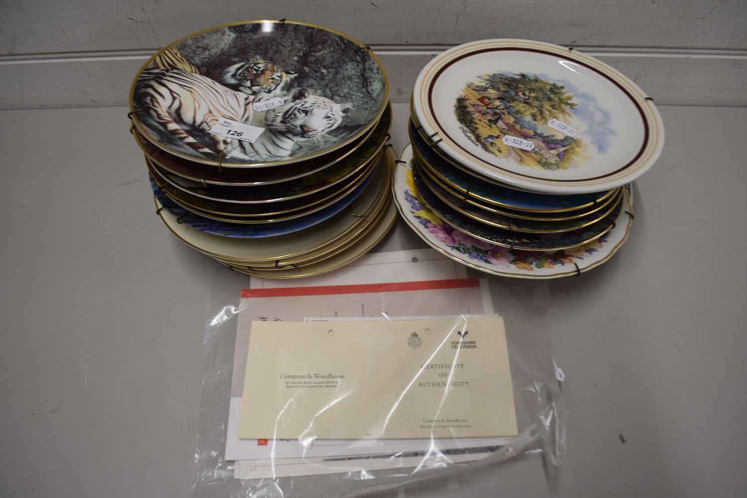 Collection of various modern collectors plates