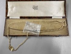 Cased pearl necklace