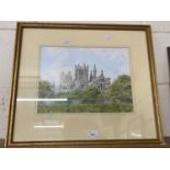Peter Garland, study of Ely Cathedral, framed and glazed