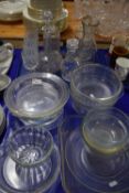 One tray of assorted glass wares and other loose kitchen dishes