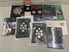 Collection of various British modern proof coins to include 2008 United Kingdom Brilliant