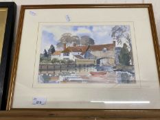 Richard Cox, study of Pulls Ferry, Norwich