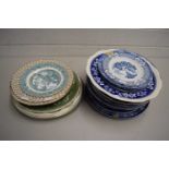 Mixed Lot: Various 19th Century and later decorated plates