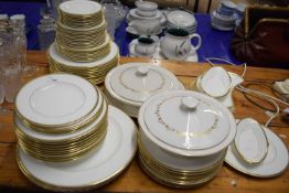 Quantity of Royal Worcester Viceroy dinner wares together with Royal Doulton Fairfax vegetable