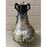Japanese floral decorated vase