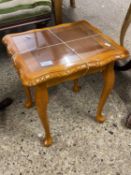 Small glass topped occasional table