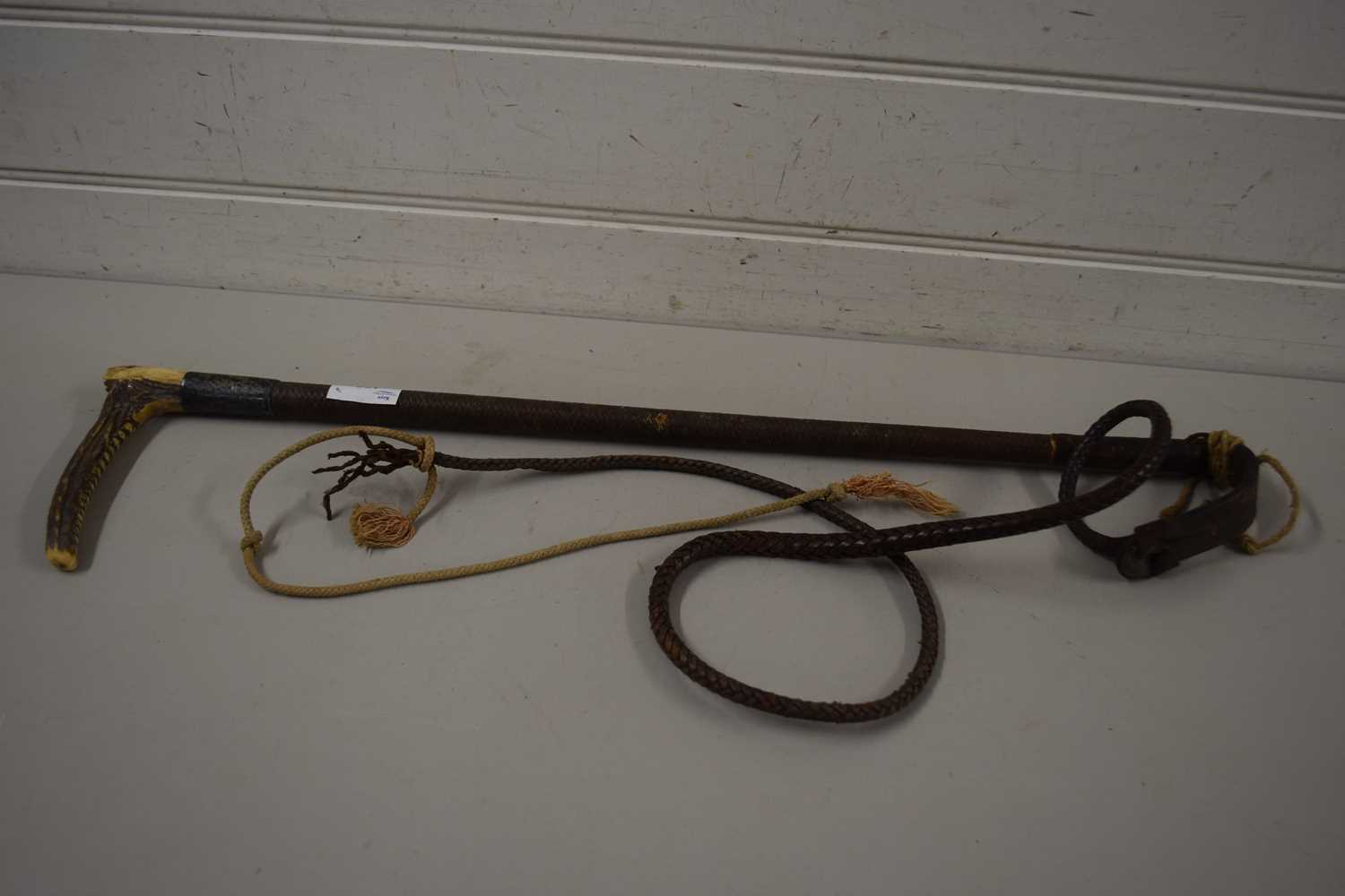 Vintage horn handled riding crop