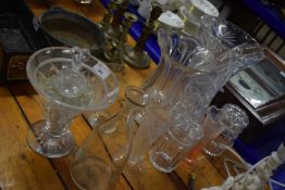 Mixed Lot: Various glass vases and other items