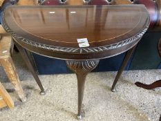 Reproduction demi-lune hall table