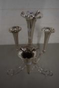 Silver plated epergne vase